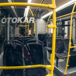 Wnętrze autobusu marki OTOKAR KENT 290 LF zakupionego ze środków unijnych